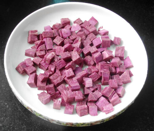 紫薯燕麦粥的做法_图解紫薯燕麦粥怎么做好喝