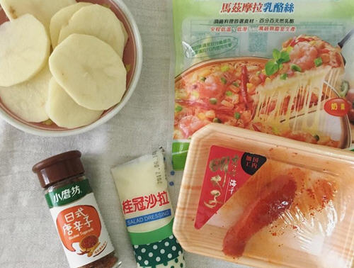 明太子焗马铃薯的做法