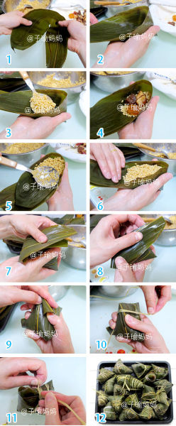 8大要点成就完美肉粽――五香鲜肉蛋黄粽子