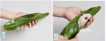 可爱藕节粽的包法