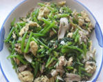 茼蒿炒鹅蛋