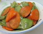 红萝卜炒扁豆
