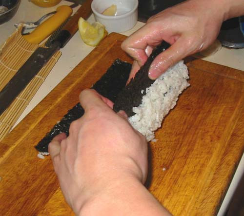 寿司的卷法
