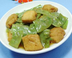 油豆腐炒扁豆