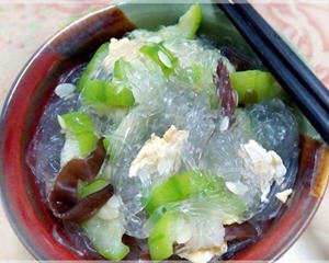 丝瓜鸡蛋粉丝煲