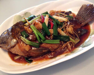 红烧台湾鲷鱼