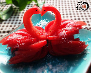 西红柿天鹅(七夕情人节菜)