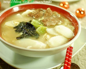 韩式白年糕汤