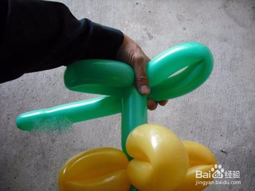 长气球简单造型花朵