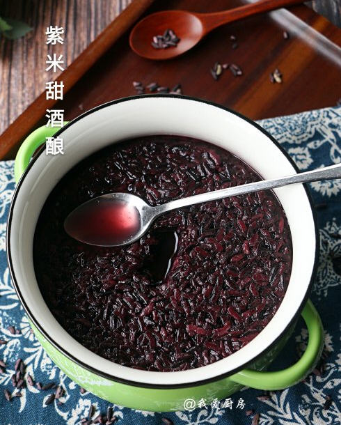 紫米做甜酒酿1