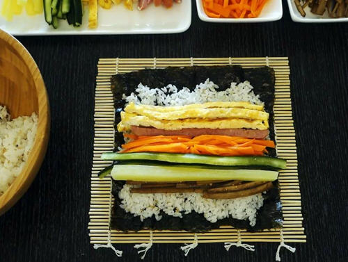 原味韩式紫菜包饭的做法与窍门图解4