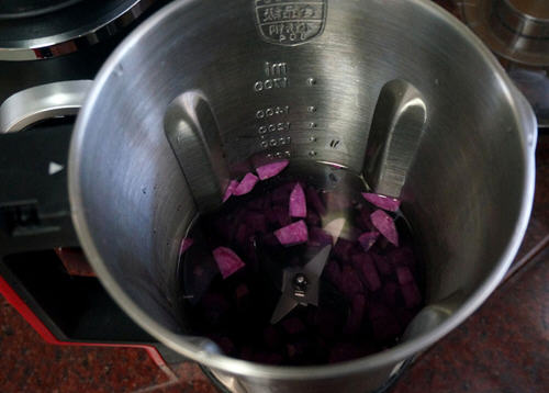 豆浆机做紫薯黑米糊5