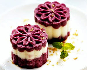 蜜汁紫薯山药糕