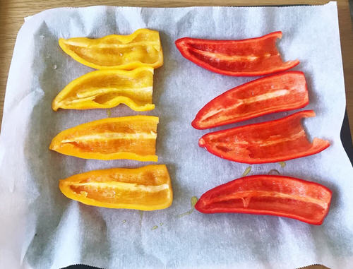 低卡轻食的红黄甜椒镶鲔鱼4