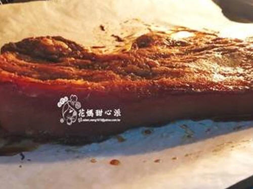 烤箱快速做五香咸猪肉4