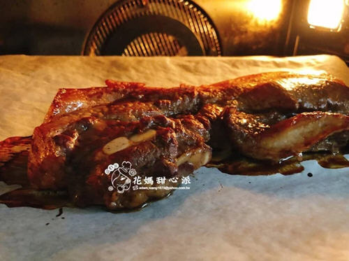 烤箱快速做五香咸猪肉5