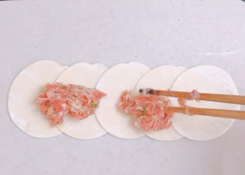 用饺子皮和肉做的玫瑰花煎饺5