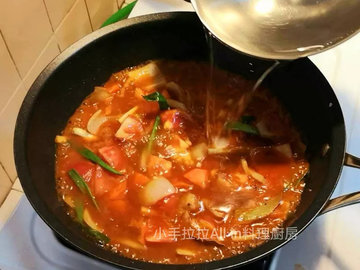 番茄牛肉汤的家常做法7