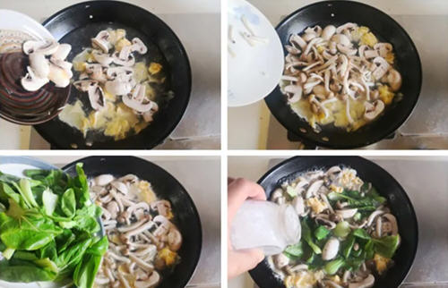 双菇鸡蛋汤的家常做法2